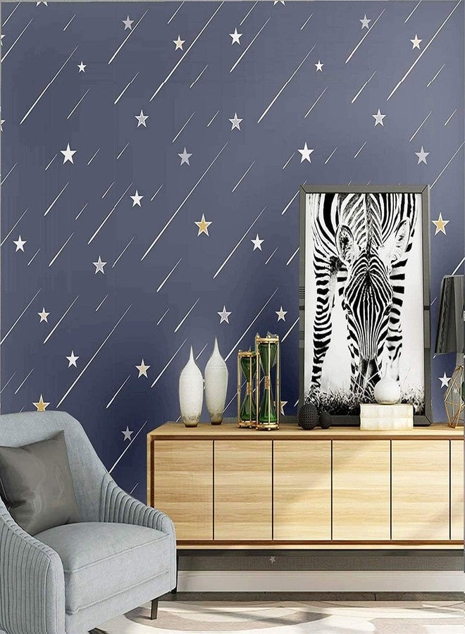 PIXELPACE Self Adhesive Peel & Stick 45 x 304 cm Waterproof Wallpaper for Living Room Hall Bedroom Decoration PVC Vinyl DIY Wall Stickers Multicolor, Count of (1, Stars) - Image 2